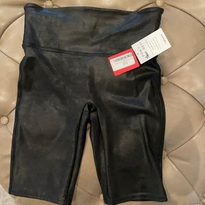 Spanx Faux Leather Bike Shorts